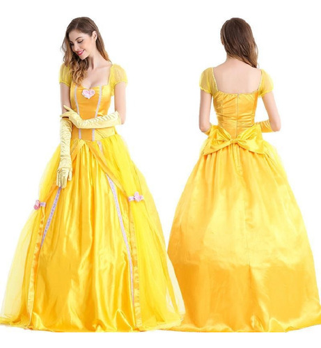 Vestido De Princesa Bella Y La Bestia Para Halloween Y Cospl