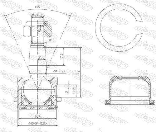 Rotula Inf Ctr Hyundai Accent 00-06