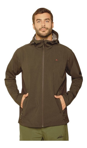 Campera Hombre Impermeable Montagne Ivor Softshell   