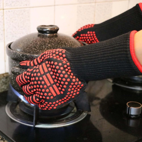 Guantes De Barbacoa Cocina Horno Resistentes Al Calor 1 Par