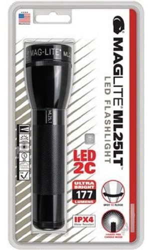 Imagen 4 de 7 de Linterna Maglite Ml25lt Led 2c Mano Potente Tactica 177 Lume
