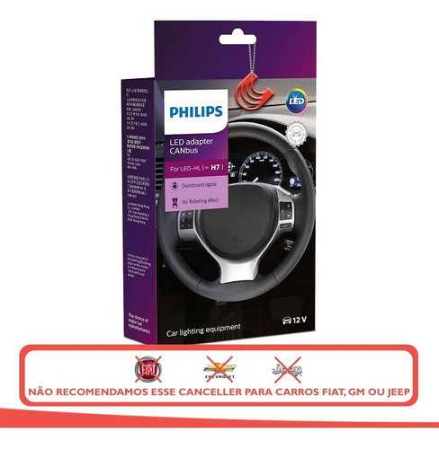 Imagem 3 de 5 de Canceller Philips Canbus Led H7 12v