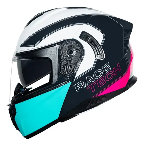 Capacete Articulado Race Tech Signal Active Com Visor Solar
