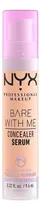 Comprar NYX Professional Makeup, Bare With Me Serum Corrector, 9ml. Tono: Med Vanilla. Suero corrector que cubre ojeras, manchas e imperfecciones. Cobertura media, hidratación hasta por 24H, fórmula vegana