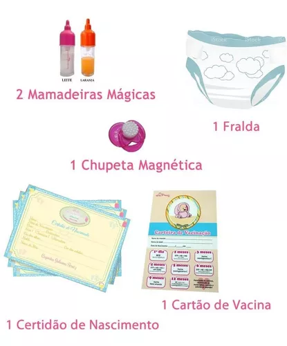 Kit 2 Bonecas Baby Papinha e Bebê Médica Articuladas +Acessórios