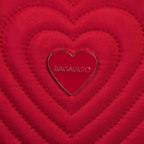 Mochila Escolar Feminina Juvenil Bagaggio cor Vermelho