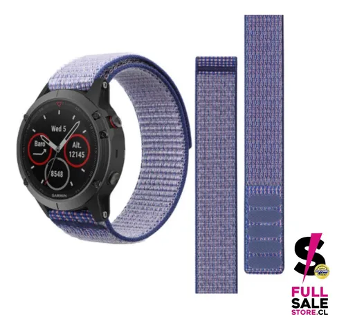 Correa Nylon Garmin Fenix, Epix, Forerunner 22mm