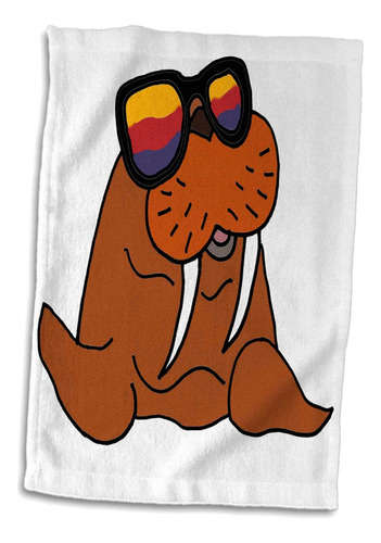 3d Rose Funny Cool Walrus Con Coloridas Gafas De Sol Beach A