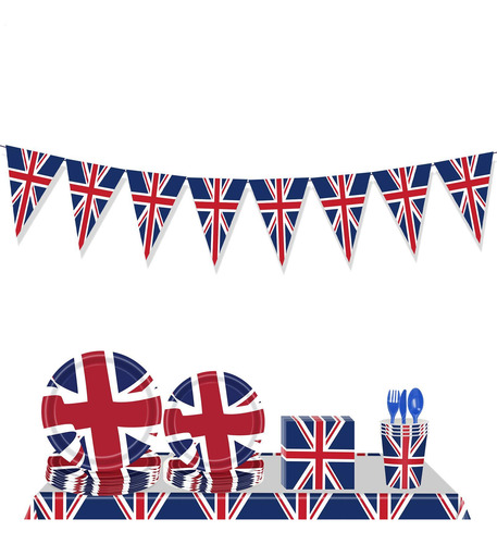 Banderines Temáticos Óticos De Inglaterra 8.20 Pies De Largo