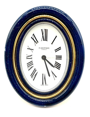 Cartier Paris Reloj De Viaje Alarma Esmalte Alvear.ar