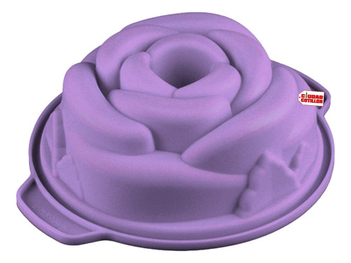 Molde Silicona Torta 16cm Rosa Flor Budinera - Cc