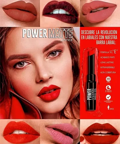 Idi Make Up Labial Power Matte Hipoalergenico Acabado Mate