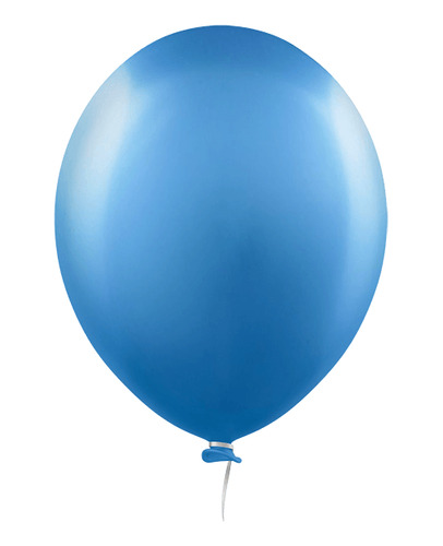 Balão Bexiga Metalizado Várias Cores N°9 25 Unidades Cromado