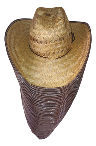 Sombreros Vaqueros Palma Económicos Niño,mayoreo 50 Piezas Caqui Ajustable Hilo Niño 6-12 Años