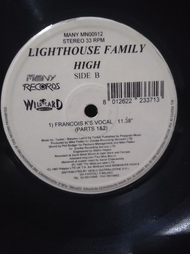 Lighthouse Family - High (single)