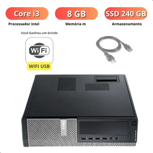 Cpu Dell Optiplex Core I3 8gb Ssd 240gb Pc Barato 2 Geração