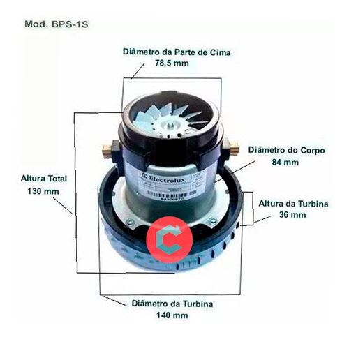 Motor Bps1s Arno Ar12 / Agpo / H2ac / H2po / H3po 127v