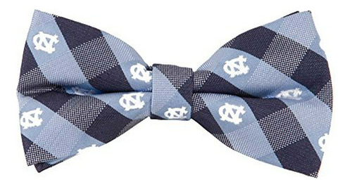 Corbata A Cuadros Con Logo De Carolina Del Norte Tarheels -