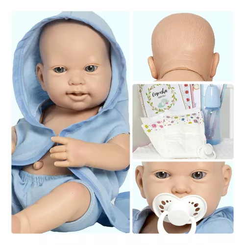 Bebe Reborn Menino 100% Silicone 47 Cm - Lucas - Full