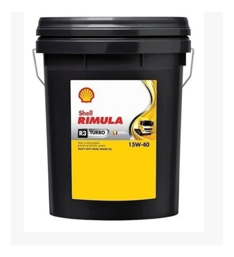 Aceite Shell Rimula R3 Turbo 15w40 Balde X 20lts