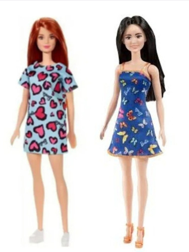 Pack De 2 Barbie Basica Fashion 