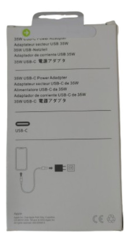 Cargador De Celular 35w Usb-c 15 Pro Max 5g. Nuevo Caja Blanco