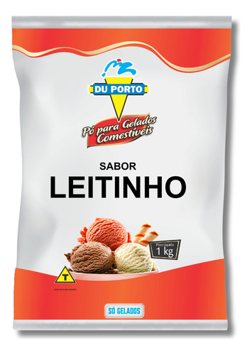Saborizante Em Pó Leitinho Base Para Sorvete Du Porto 1kg