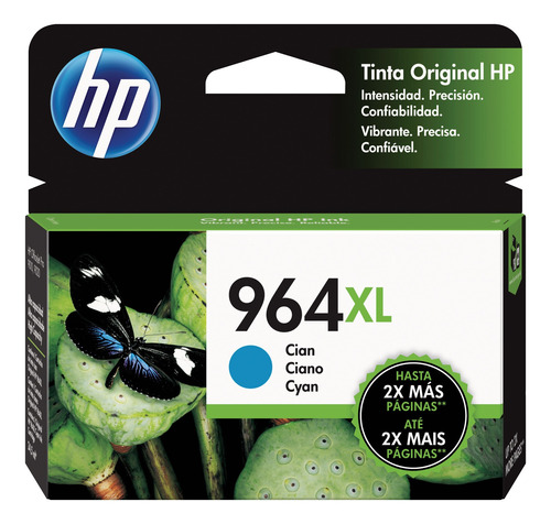 Cartucho De Tinta Hp 964xl Cian Original 