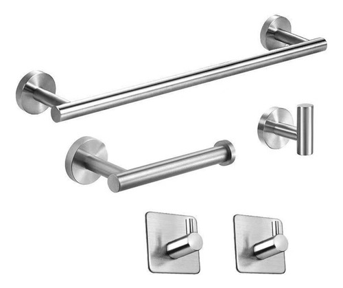 Juego Organizador De Baño De Pared De Acero Inoxidable 304