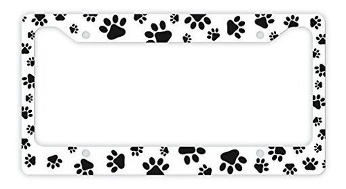 Marco - Thiswear Cat Or Dog License Plate Frame Pawprints Ca