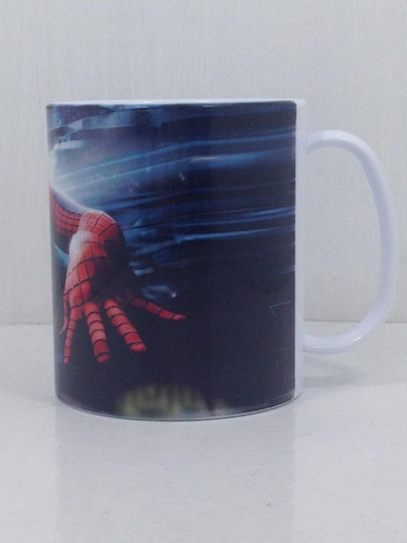 Caneca De Cerâmica Branca Spider Man Homem Aranha 