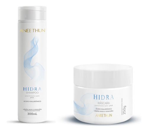 Kit Aneethun Shampoo Hidra 300ml + Máscara Hidra 250g