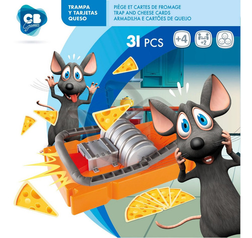 Juego De Mesa Trampa Para Ratones Didactico Niños Diversión