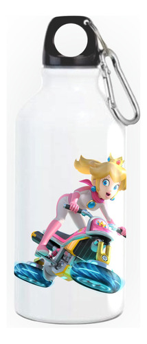 Termo Peach Princesa Kart Botella Caramañola White X117