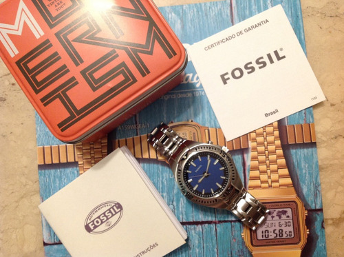 Relogio Fossil Big Tic - Mostrador Bicolor - Pouquíssimo Uso