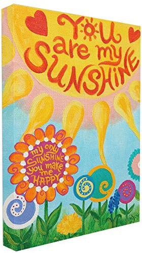 Stupell Industries You Are My Sunshine Canvas Wall Art, 16 X