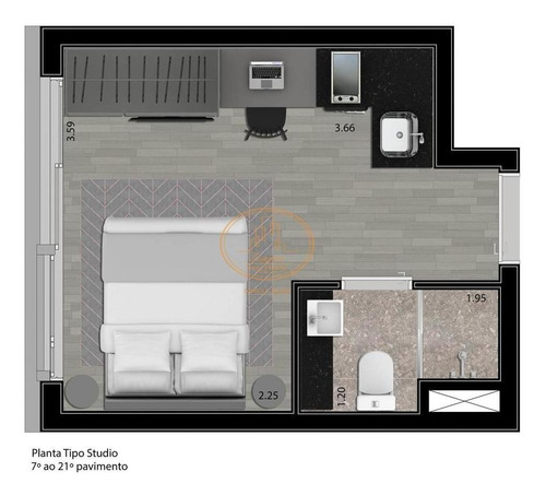 Apartamento Com 1 Dormitório(s) Localizado(a) No Bairro Perdizes Em São Paulo / São Paulo - 3043:906304