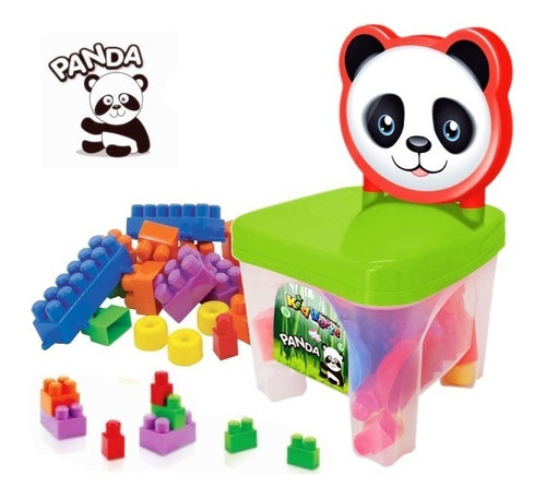 Brinquedo De Montar Infantil Com Cadeirinha Panda Kidverte