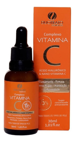 Vitamina C Facial Com Ácido Hialurônico Duotrato 30ml Momento De Aplicação Dia/noite Tipo De Pele Normal