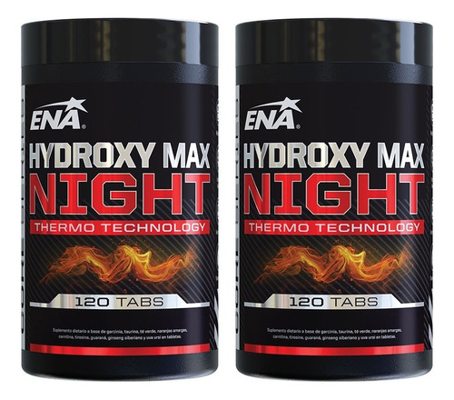 Hydroxy Max Ena X 120 Tabs Quemador Termogenico X 2 Unidades Sabor Night