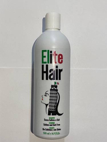 Shampoo Elite Hair Sin Sulfatos Y Sin Sales 500ml 