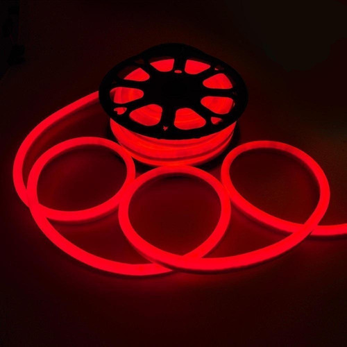 10 Metros Mangueira De Led Neon Flex Profissional + Conector Cor Da Luz Vermelho Voltagem 110v