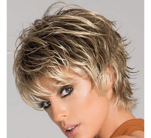 I Cabelo Loiro, Olhos Azuis, Cabelo Curto E Franja