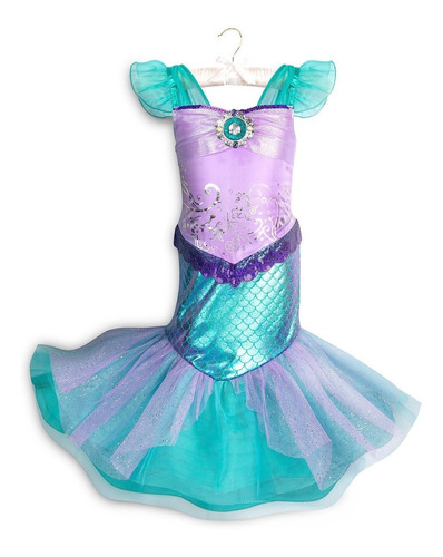 Disfraz Princesa Ariel La Sirenita Disney, Talla 7/8 Ariel.