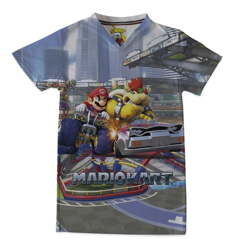 Camiseta Para Niño Diseño De Mario Kart