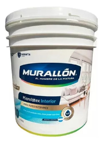 Pintura Micro Latex Interior Pared 20 Litros 168 Murallon