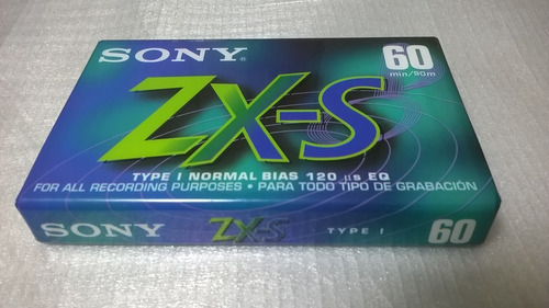 Fita K7 Sony Zx-s 60 Min Lacrada Original