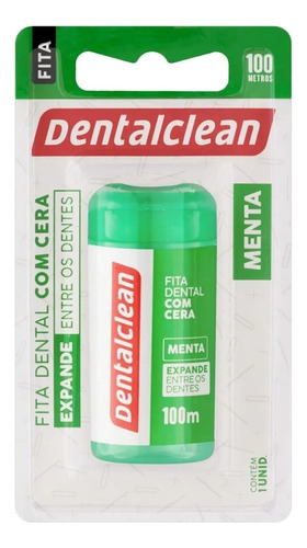 Fita Dental com Cera Menta Dentalclean 100m