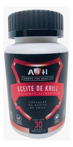 Aceite De Krill 30 Caps 1000mg Astaxantina Epa Dha A4h Armo Sabor Sin Sabor