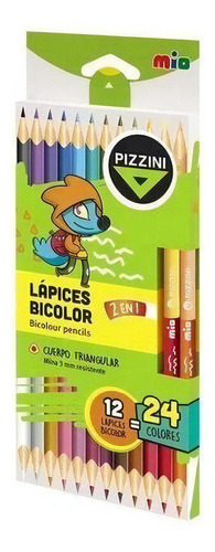 Lapices Bicolor X12 Pizzini Lml4712